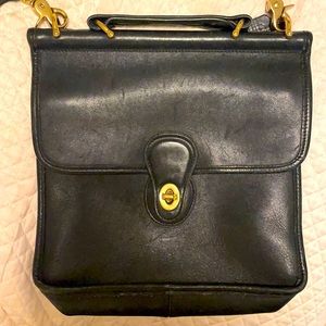 COACH vintage black leather purse